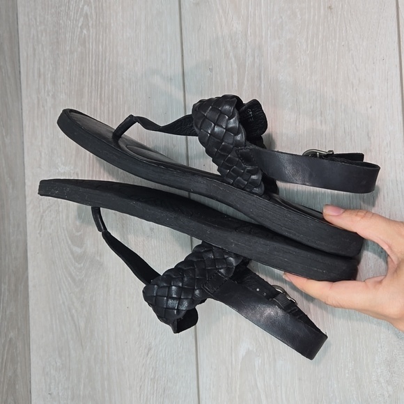 Born Women T strap Thong Leather Sandals Flats shoes sz 7M - Picture 6 of 9